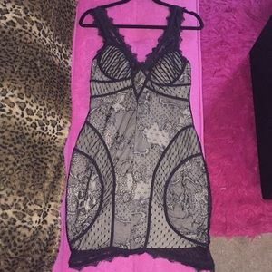 Gorgeous Bebe black lace dress!